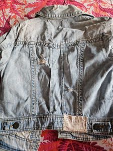 Light Wash distressed Denim Jacket