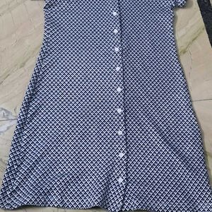 Classic Short Sleeve Button-Up Dress