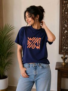 Navy Blue Graphic T-Shirt