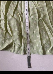 Elegant Mint Green Anarkali Gown