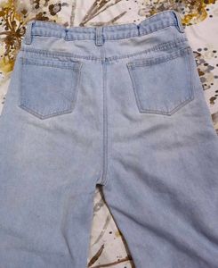 Light Wash Wide Leg Jeans