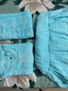 Sky Blue 3-Piece Suit Set