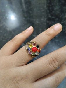 Sparkling Gold-Tone Ring