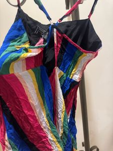 Forever 21 Multi Coloured Stripe Dress Brand New