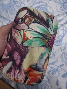 Artistic Floral Print Clutch( sling as well)