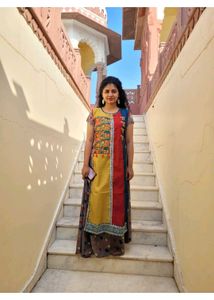 Kurta w attached skirt dress