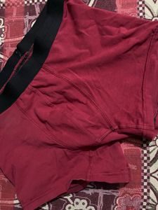 Maroon Trunk Underwear 2 time used