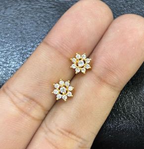 Sparkling Flower Stud Earrings