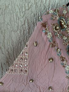 Embellished Pink Lehenga Choli Set