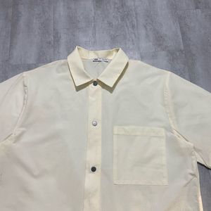 Men's Short Sleeve Cream Shirt