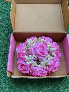 Vibrant Pink Floral Hair Accessory
