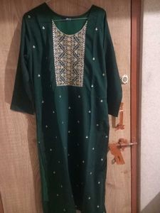 Elegant Green Kurta Set with Dupatta