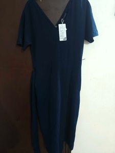 m&amp;s Navy Blue Wrap Dress