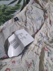 Crushed Floral Print Top