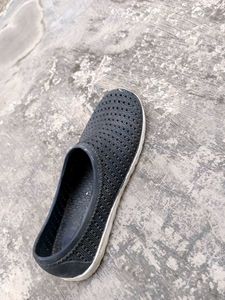 Comfortable Black Mesh Slip-On Shoes