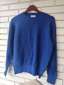 Classic Blue Crewneck Sweater