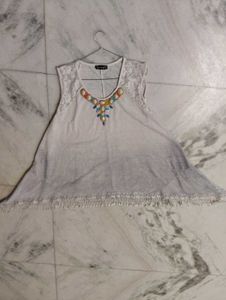 Embellished Boho Chic Tunic Top