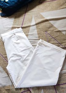 Classic White Wide-Leg Pants