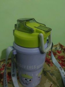 Cute Purple Water Bottle with Strap