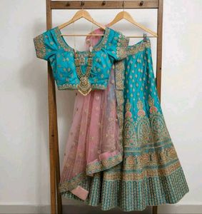 Beautiful Bridal Lehenga Choli with Dupatta