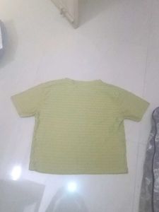 Basic lime green crop top