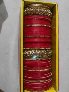 Red &amp; Gold Bridal Bangles