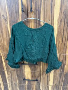 Designer Embroidered Green dress