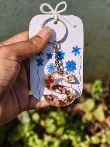 Personalized RESIN  Letter  Keychain