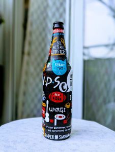 "Friends" Hand-Painted Decorative Bottle