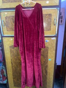 Elegant Velvet Maxi Dress XL