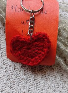 Crochet Heart Keychain (set of 2)