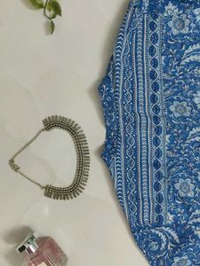 Beautiful Blue Floral Print Kurta🌼💙