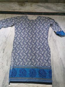 Stylish Blue Printed Kurta