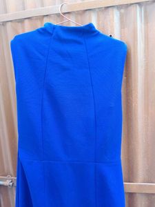 Vibrant Blue A-Line Dress