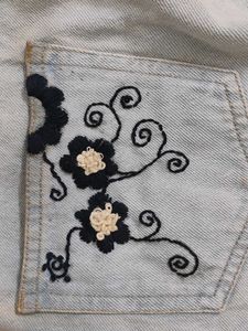 cute embroidered jeans