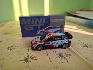 Mini GT Hyundai i20 Rally Car Model (Unboxed)