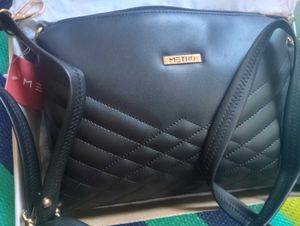 Metro Black Quilted Crossbody Bag