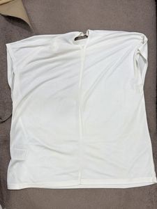 Elegant White cown neck Top