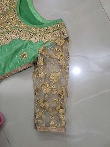 Elegant Green Embroidered Kurta sets 3 pieces