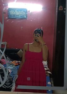 Vibrant Pink Spaghetti Strap Dress