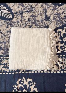 (SALE)White Tassel Dupatta/Scarf
