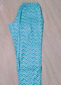 Aqua Blue Floral Print cotton suit