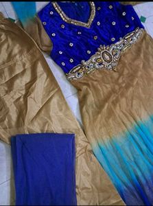 Beautiful Blue Ombre Anarkali