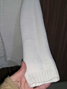 Cream Cable Knit Turtleneck