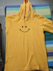 Yellow Smiley Hoodie T-shirt