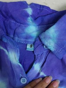 Handmade tie dye cotton shirt