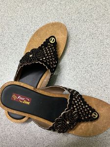black slippers