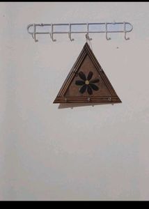Unique Wooden Triangle Key Holder