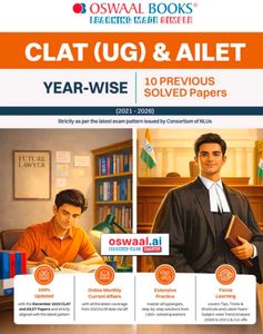 CLAT (UG) & AILET YEAR-WISE10 PREVIOUS SOLVED Pape