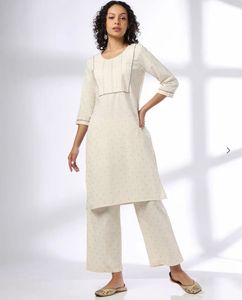 Elegant Cream Kurta Set